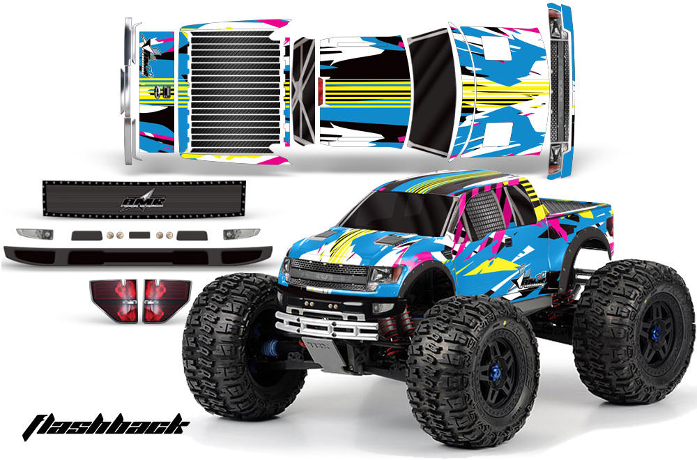 AMR Proline Ford F150 Raptor SVT 4X4 Truck Slash RC Graphic Decal Kit 1/10 FLASH