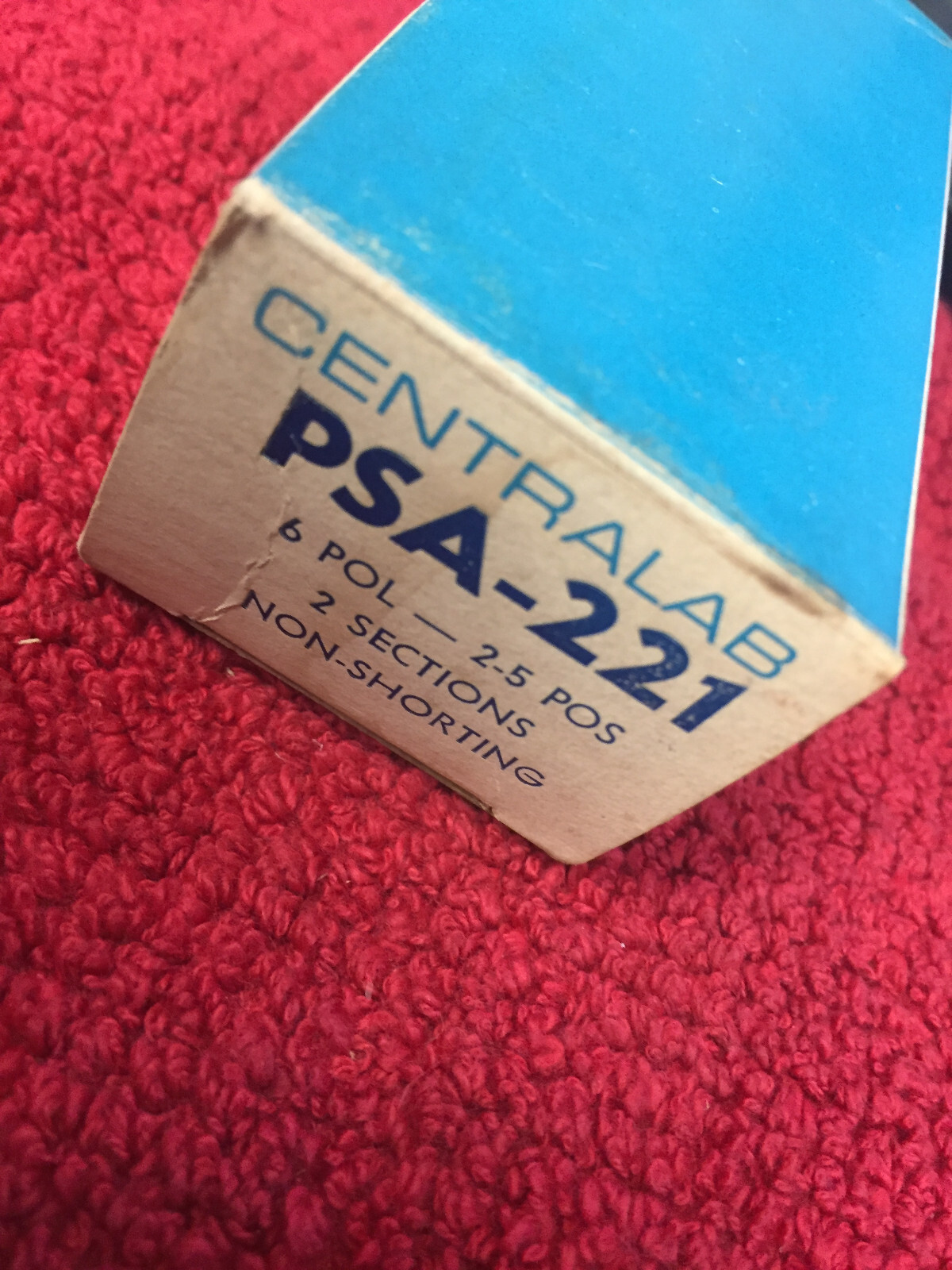 PSA-221 CENTRALAB 6 POL 2-5 POS 2 SECTIONS SHORTING