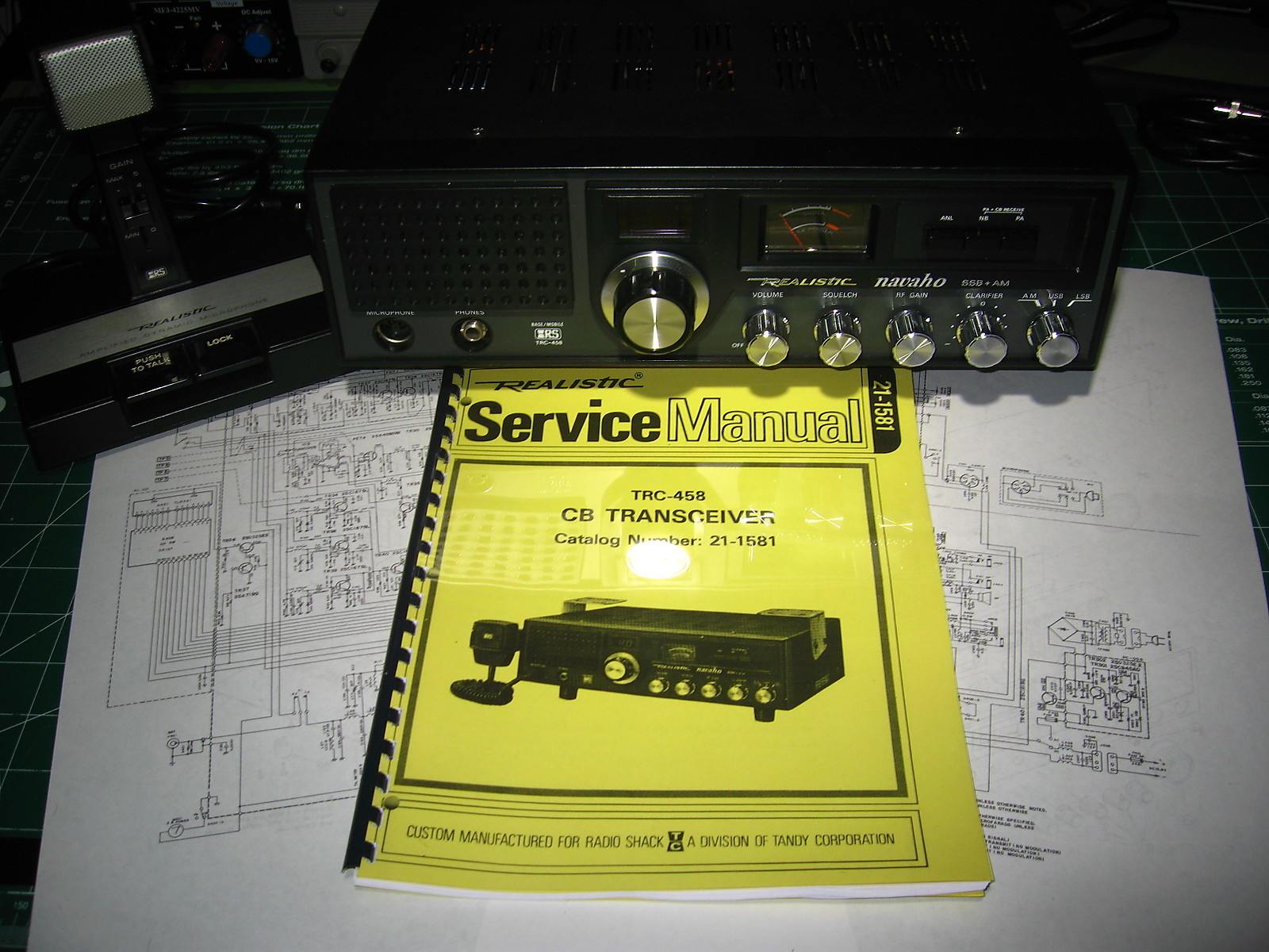 Realistic TRC-458 Service Manual - (Also Useful for most PC-196BD based Radios)