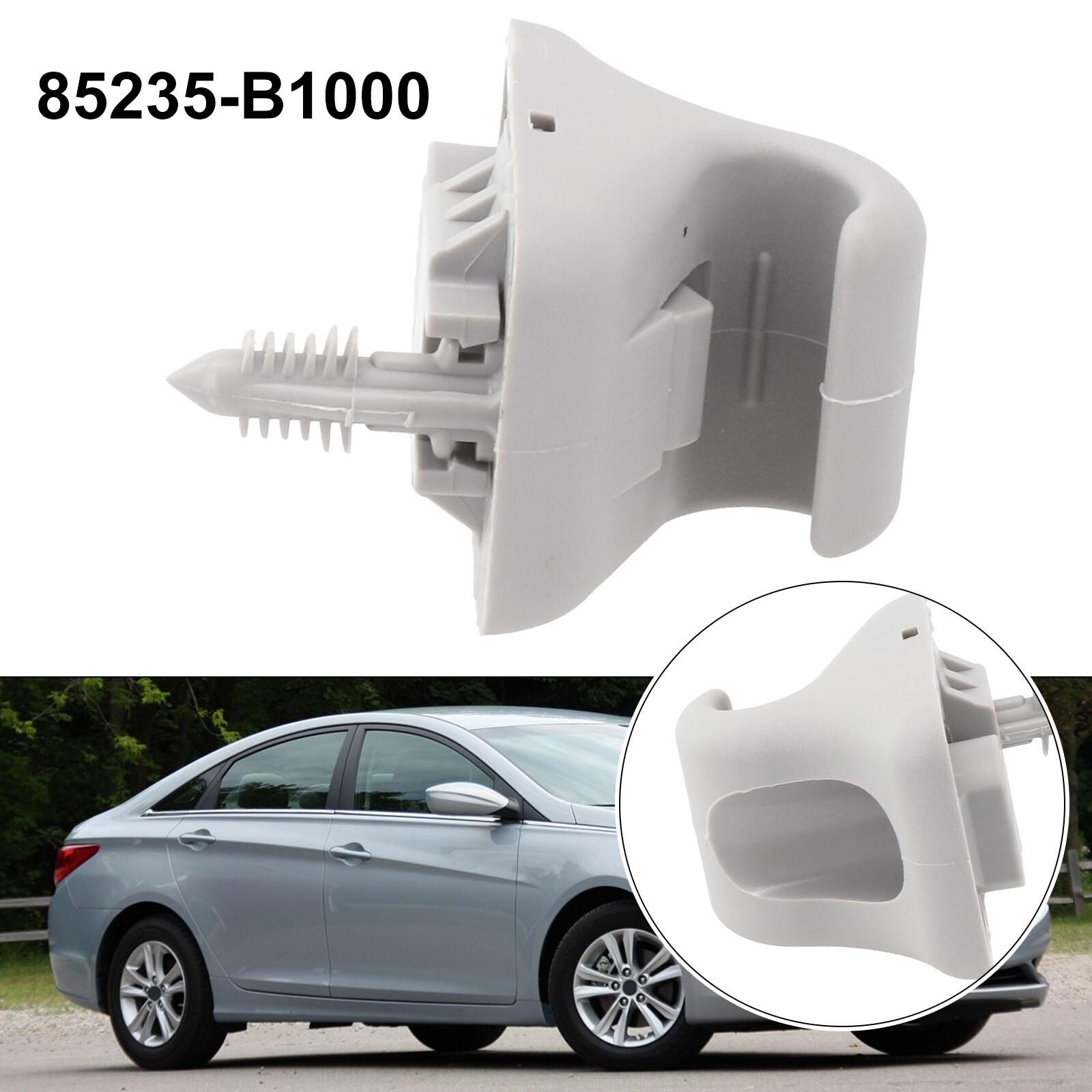 Sun Visor Retainer Clip Hook Gray Fit For Hyundai Sonata Elantra Accent Kona i30
