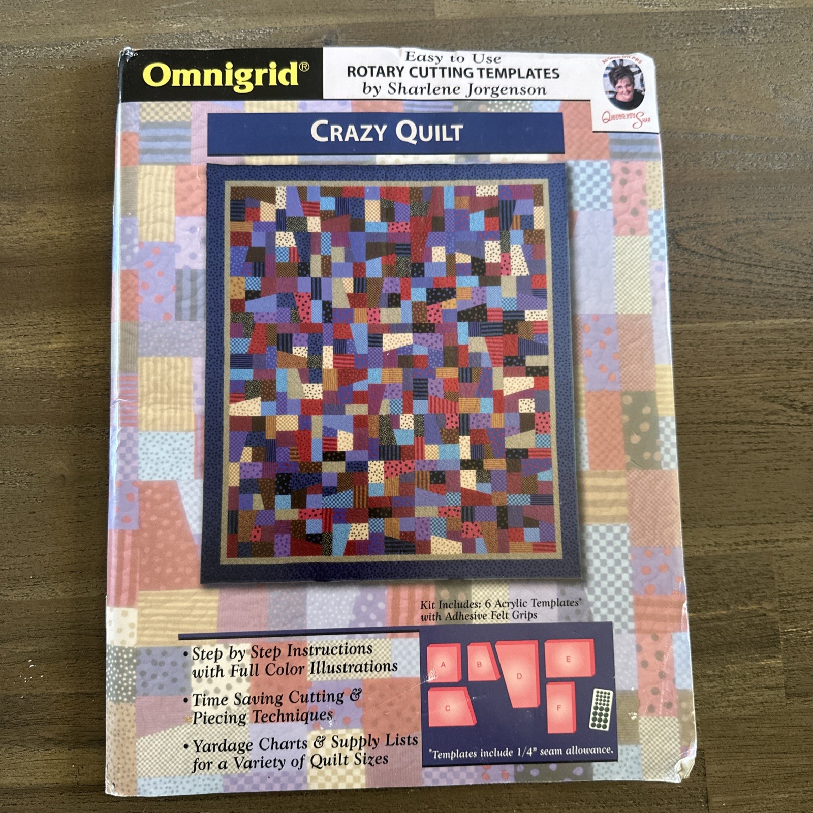 Omnigrid - Crazy Quilt Templates by Sharlene Jorgenson - 6 Acrylic Templates
