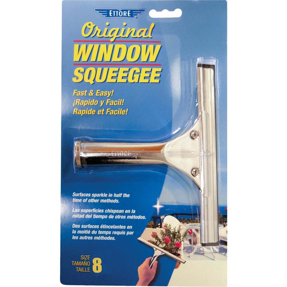 Ettore Original 8 In. Rubber Squeegee 11108 Ettore Original 11108 032611111080