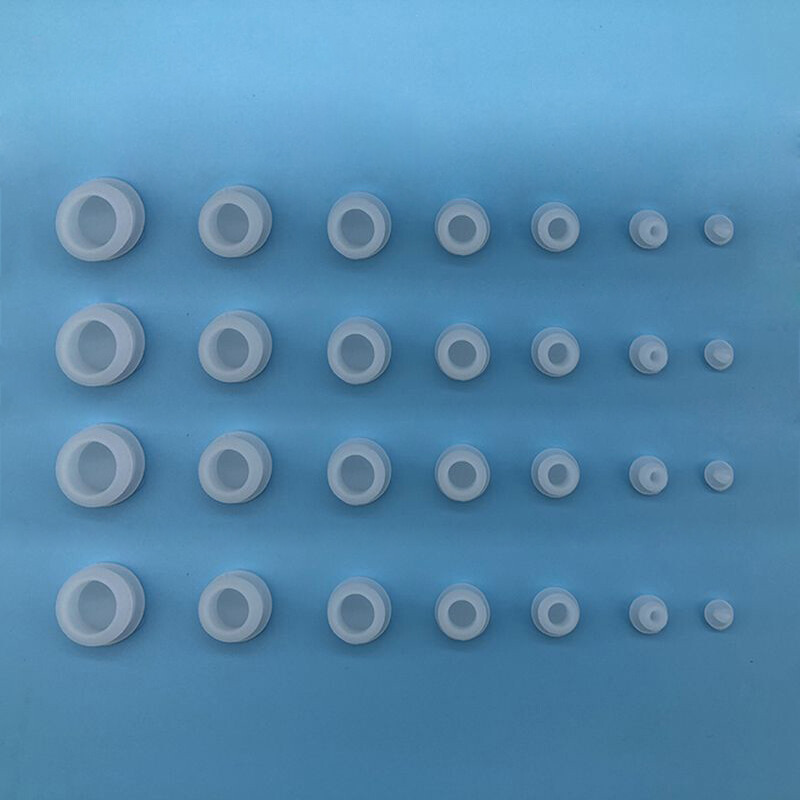 Clear Snap-on Hole Plug Silicone Rubber Blanking End Caps Seal Stopper 2.5~30mm