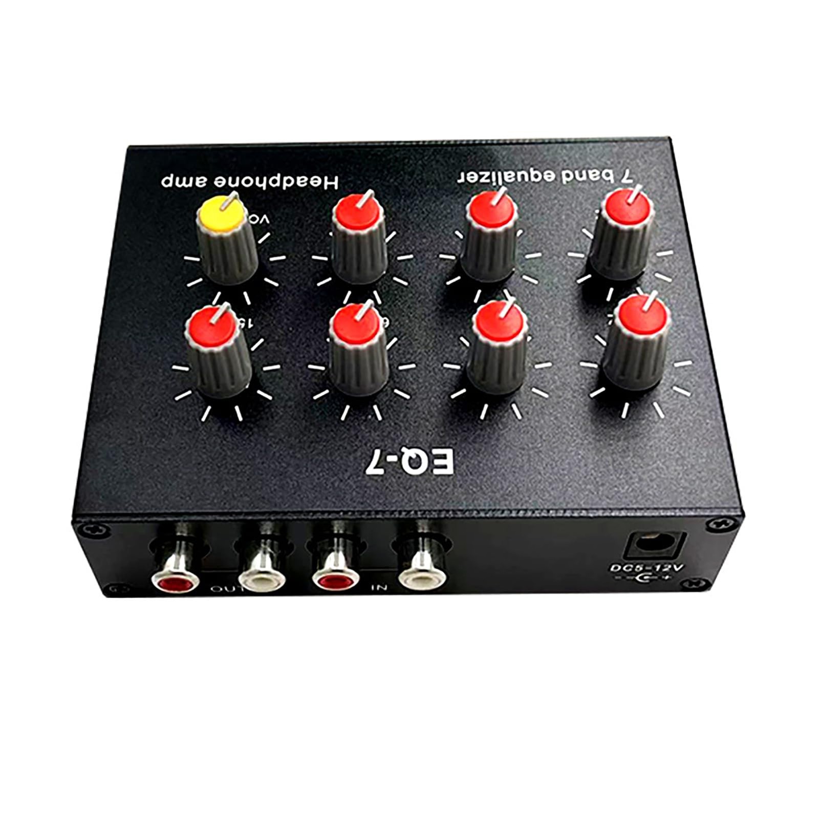 7 Band Sound Equalizer with 3.5mm Interface, Dual Channel Digital Equalizer, ...
