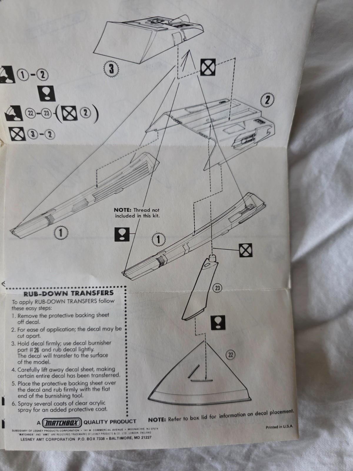 1984 vulcan shuttle amt model s972