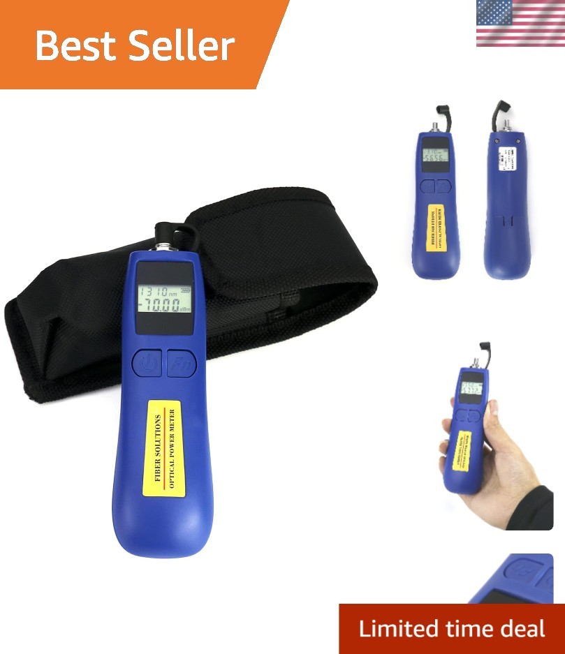 Optical Power Meter, -70~+10 dBm, with Universal 2.5mm Interface, Fiber Light...