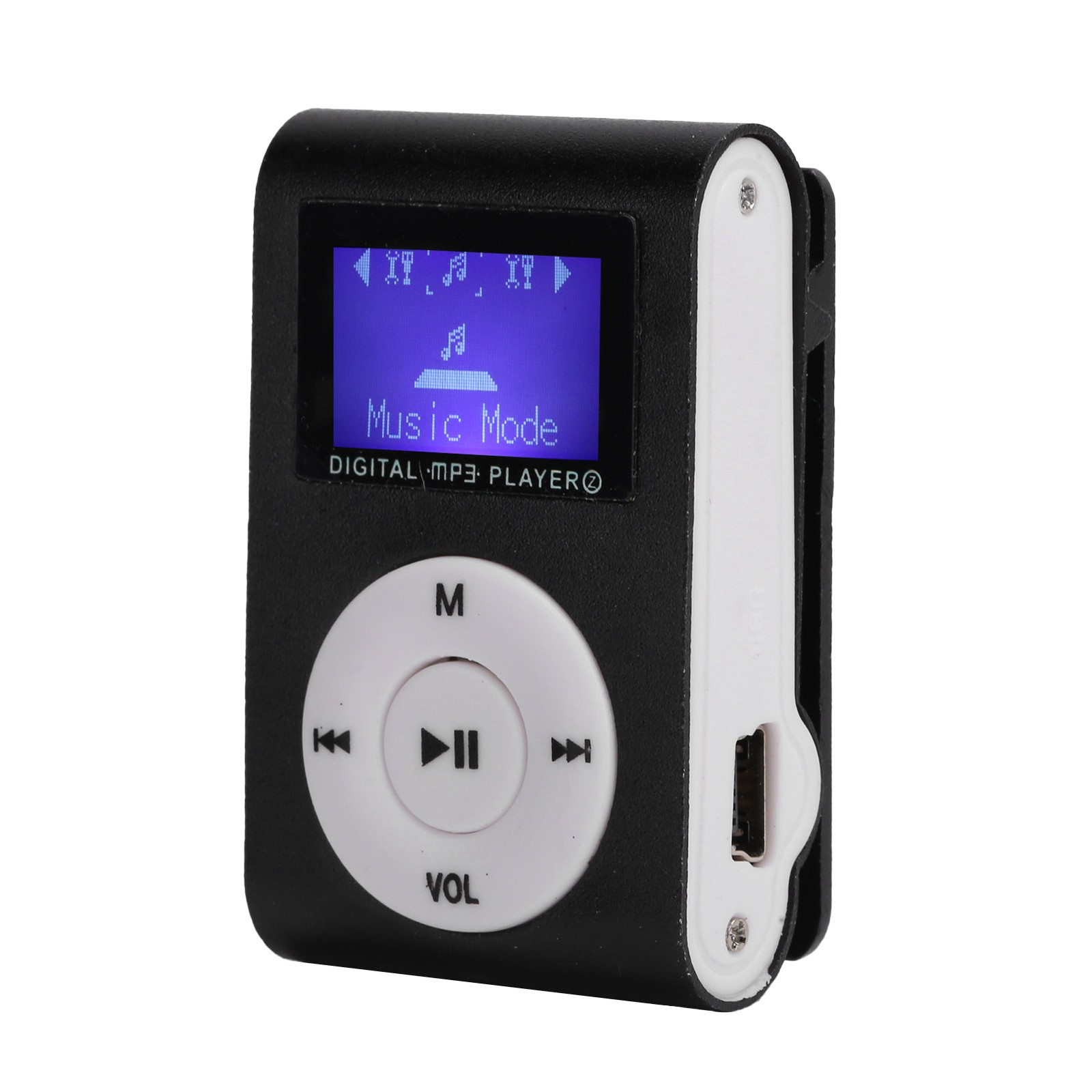 Portable Mini MP3 Music Playerorts BackClip LCD Screen MP3 Support Memory BEA