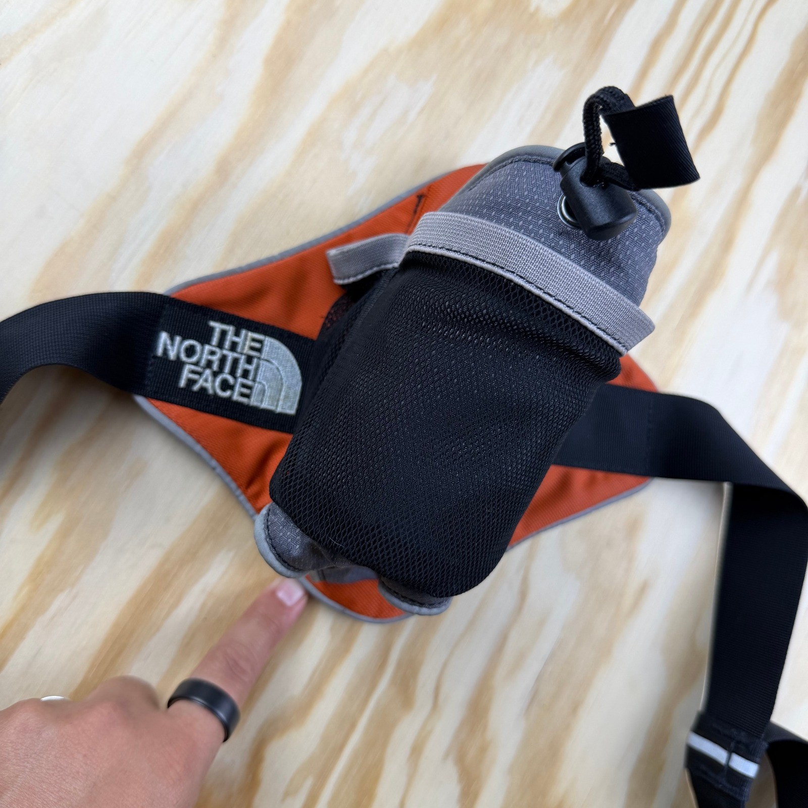 The North Face Running Hydration Waist Belt Orange Water Bottle Holster Pack