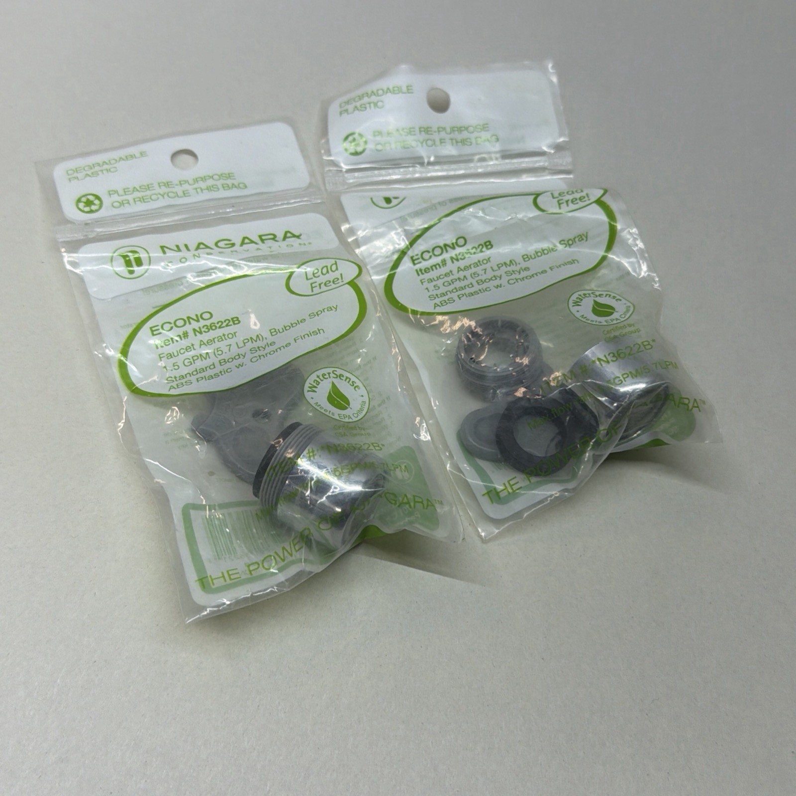 New Niagara Econo N3622B 1.5 GPM Faucet Aerator Bubble Spray Chrome Finish (2)