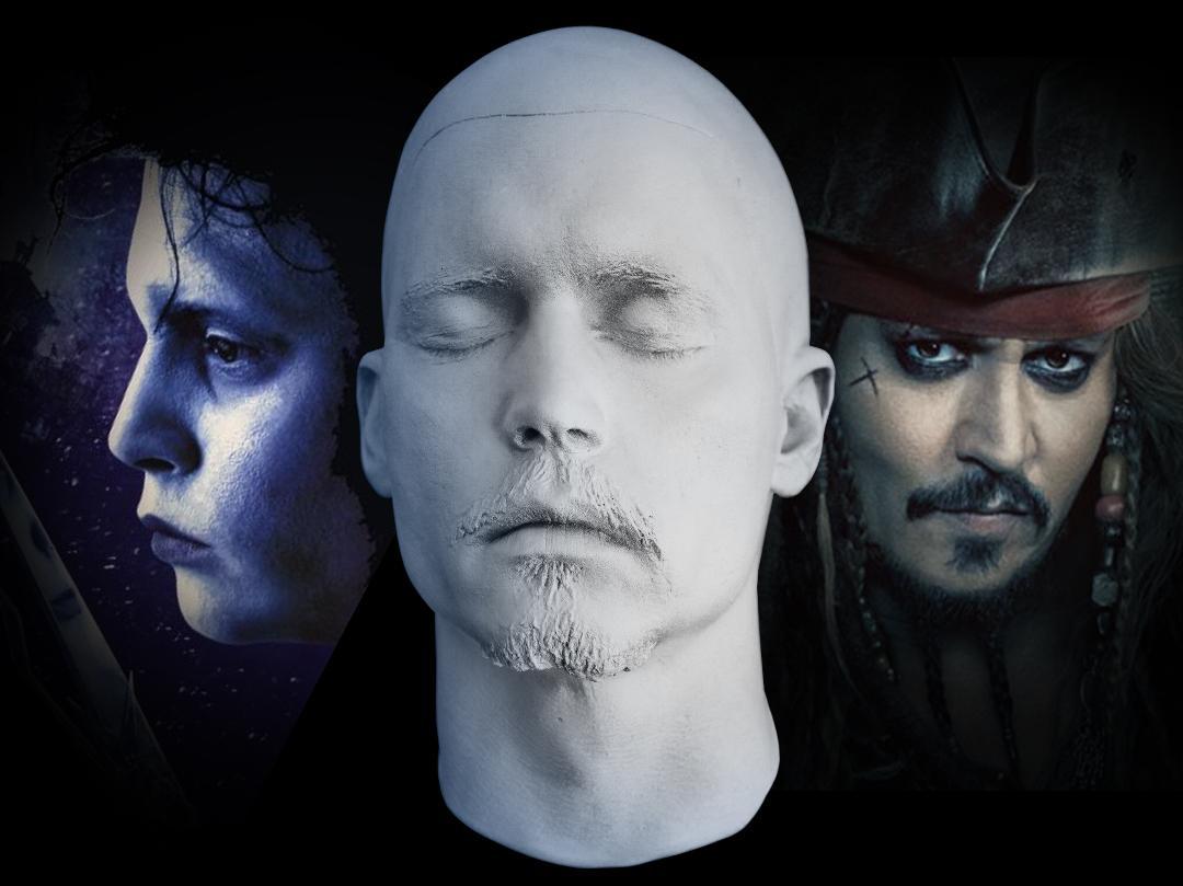 Johnny Depp 1:1 Life Mask - Pirates Of The Caribbean - Grindelwald