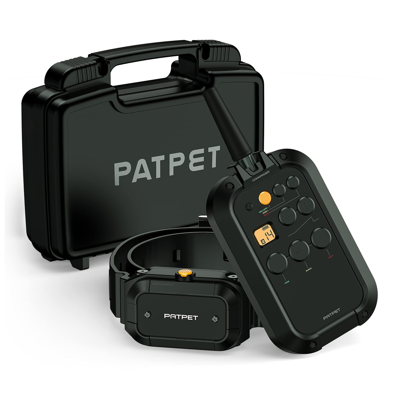 PATPET 920 Dog Training Collar with Remote - 3/4 Mile, IPX7, 15-140 lb Dogs
