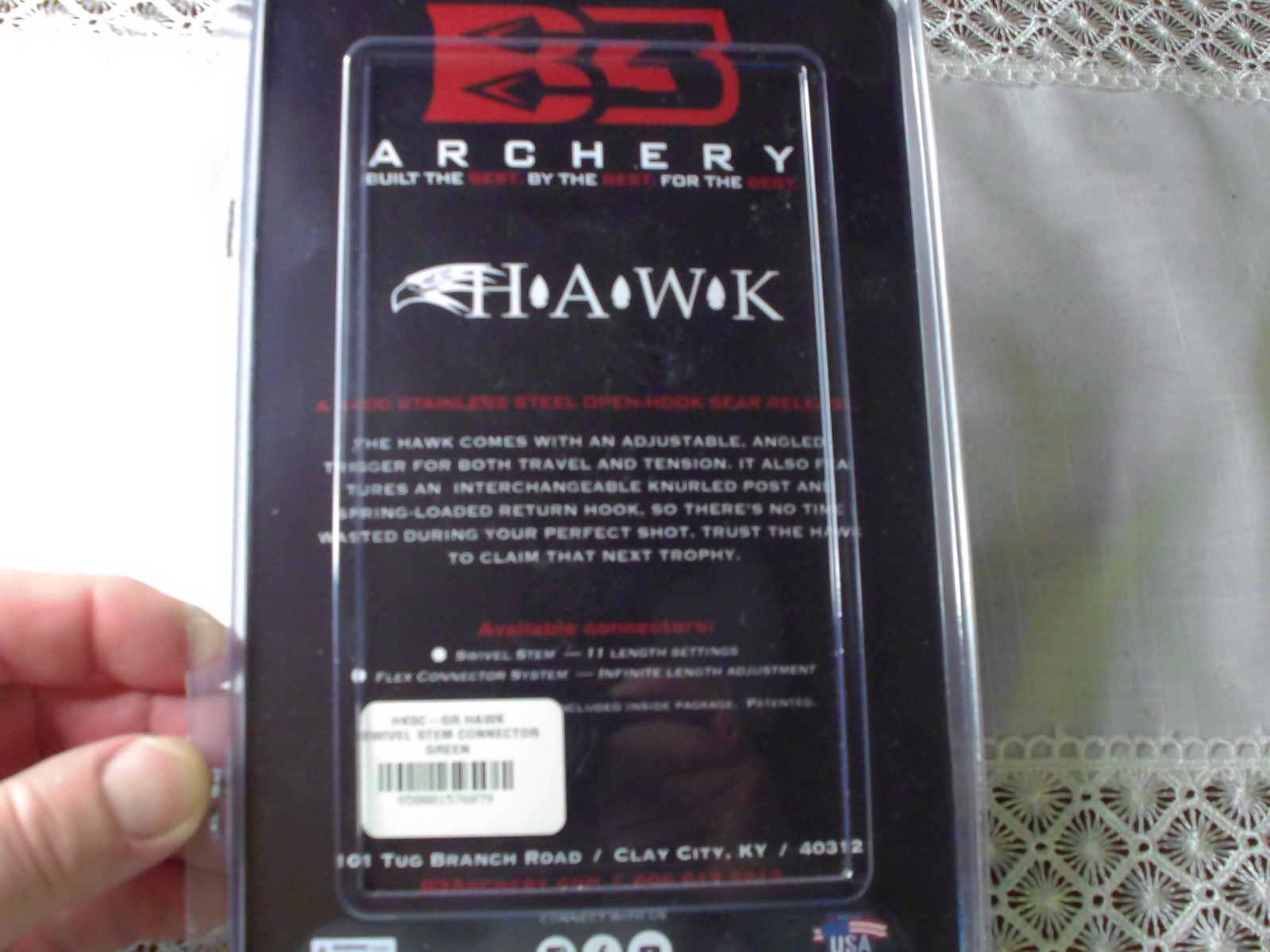 B3 Archery Hawk Swivel Stem Connector Green Release