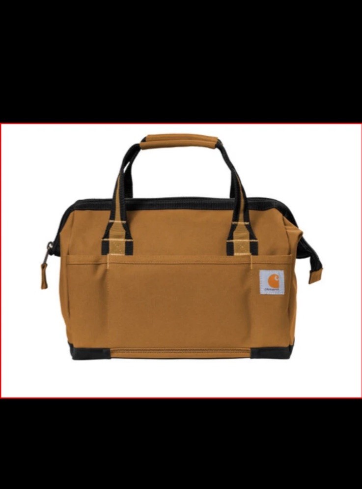 Carhartt® Foundry Series 14" Tool Bag, Brown, New, 1200D, Rain