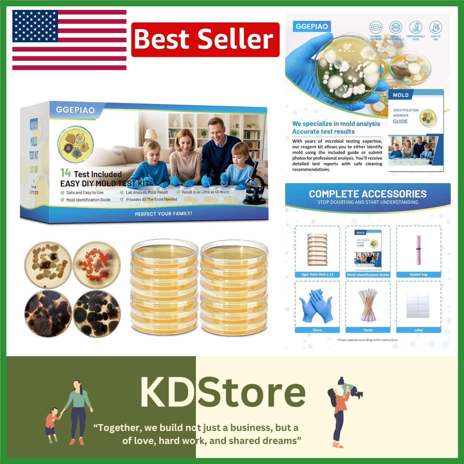 Mold  Kit with Comprehensive Guide & Fast Results: Protect Your Home Today