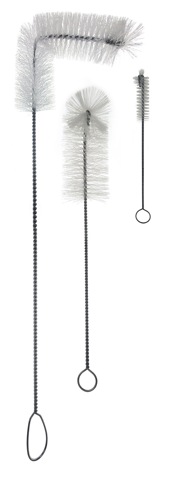 Home Brew Ohio Brush Bundle - Glass Carboy Brush, Airlock Brush, Bottle Brush