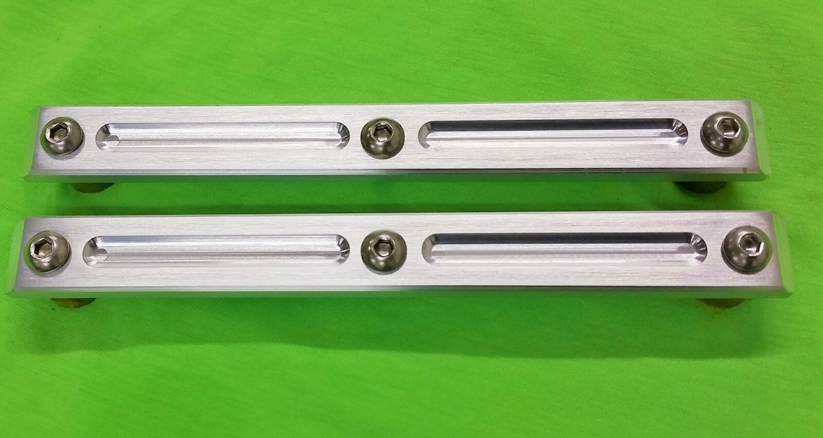 383/400 Mopar Valley Pan Rails-- Dodge Plymouth Chrysler hold down bars/straps