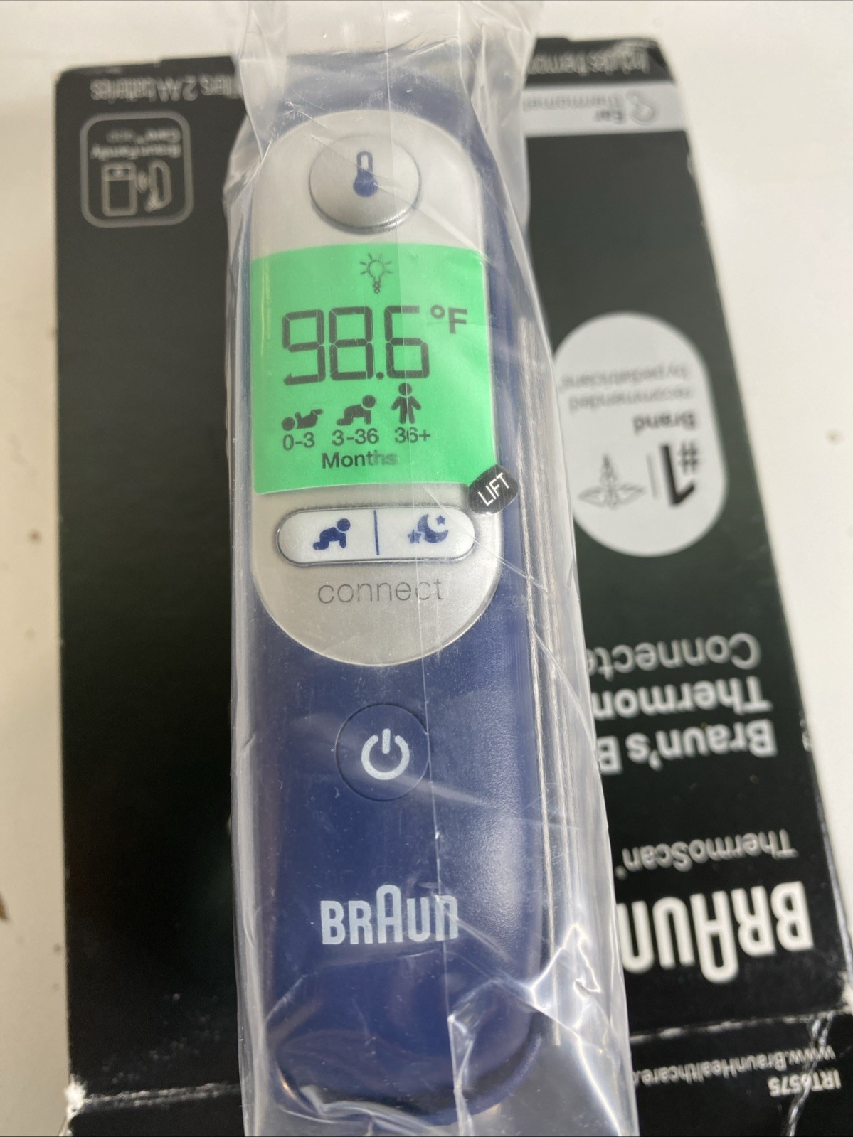 Braun ThermoScan 7+ Connect Digital Ear Thermometer - Age Precision Technology