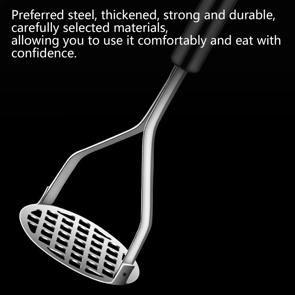 Potato Masher Hangable Stainless Steel Ricer & Vegetable Crusher Kitchen Gadget*