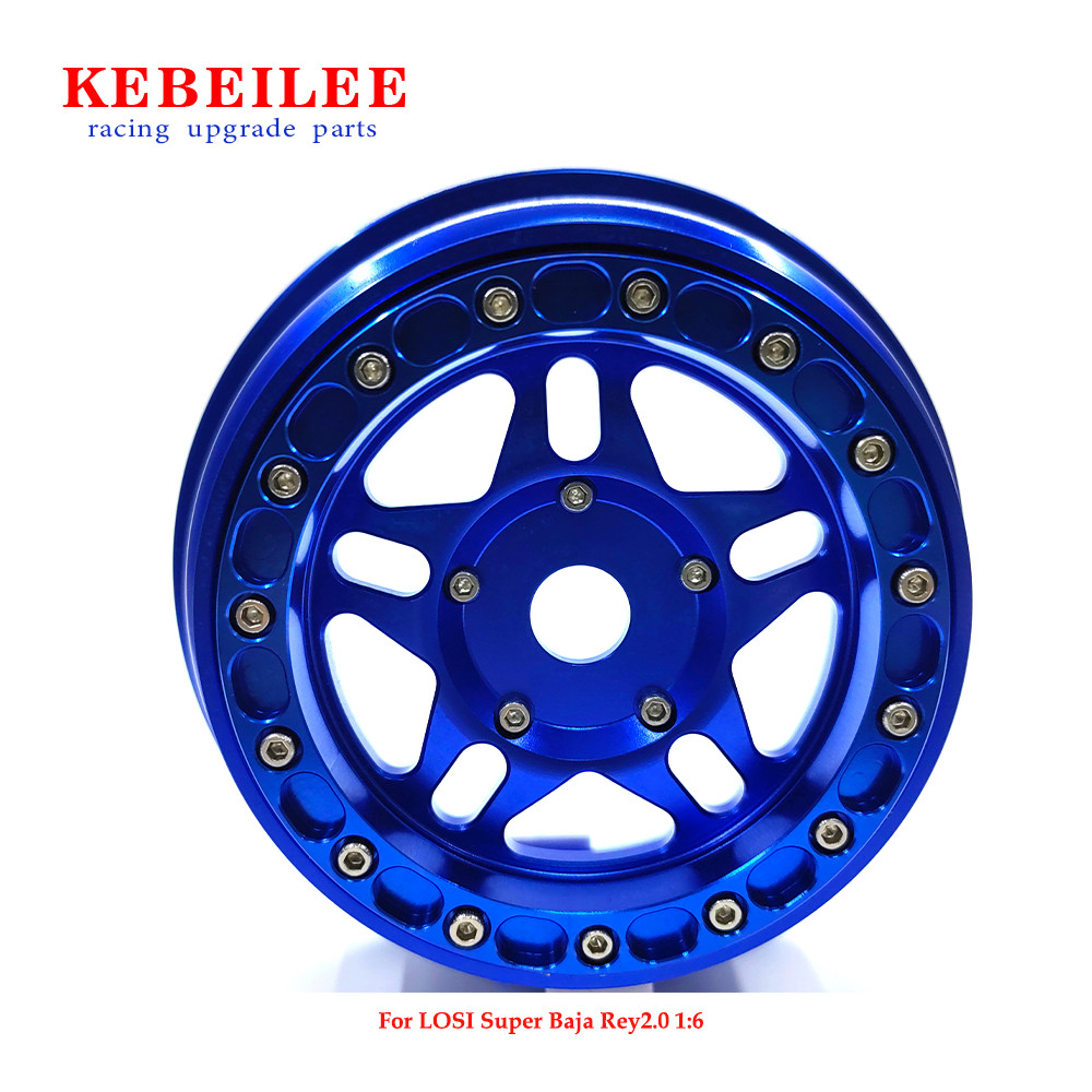 KEBEILEE CNC aluminum bead lock wheel For LOSI Super Baja Rey 2.0 1/6 1pcs