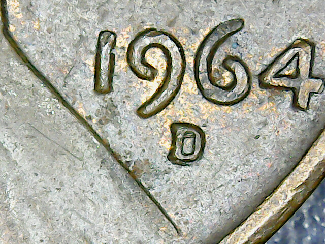 1964-D/D Lincoln Cent RPM #5 ~ Scarce EMDS