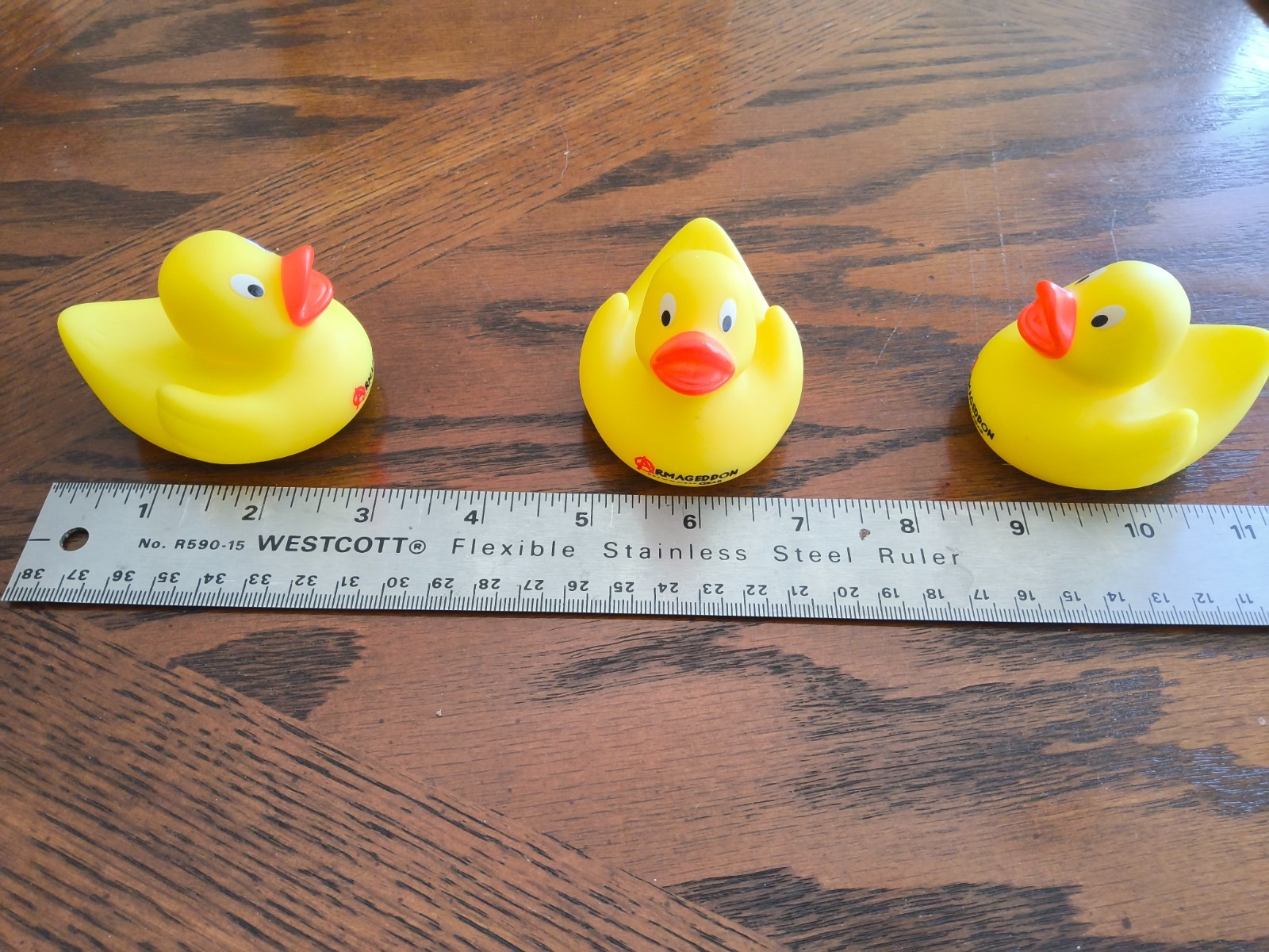 3 Collectable Armageddon Gear Rubber Ducks NWOT