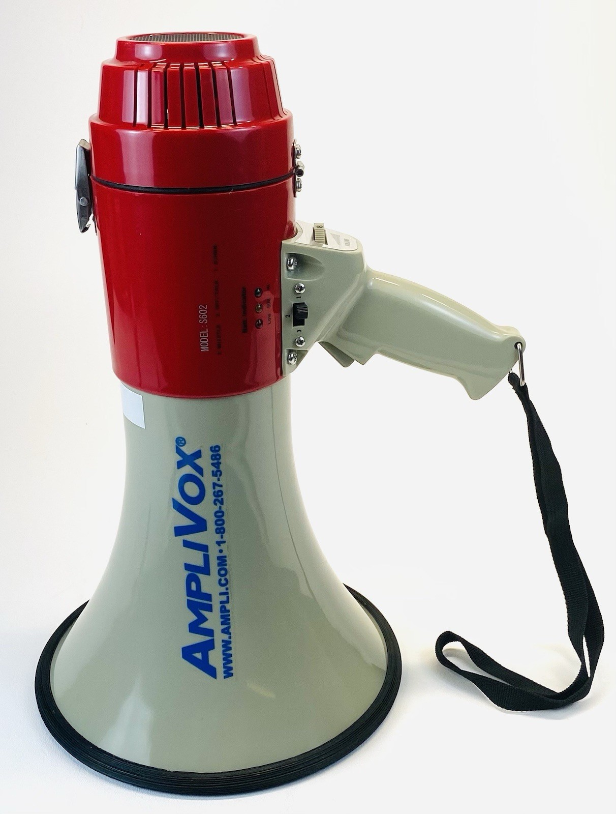 AmpliVox S602 Megaphone -25W Amplifier- up to one mile range With Case