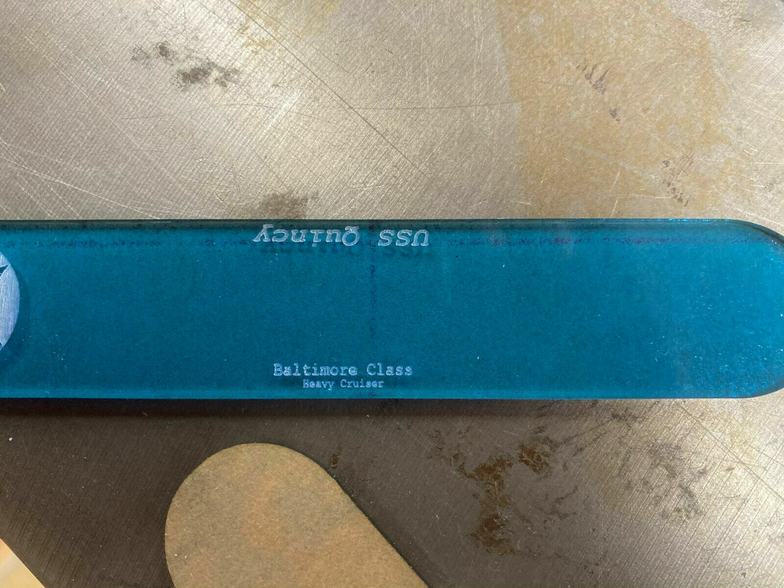 WWII Ship Bases 1/1800 Blue Acrylic Custom Set