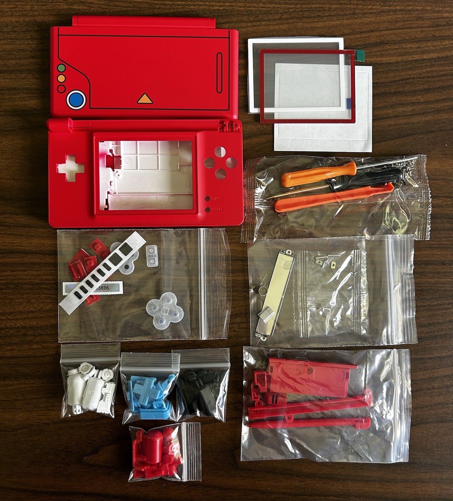 Pokémon pokedex Nintendo DS Lite Full Replacement Housing Shell- FAST SHIPPING