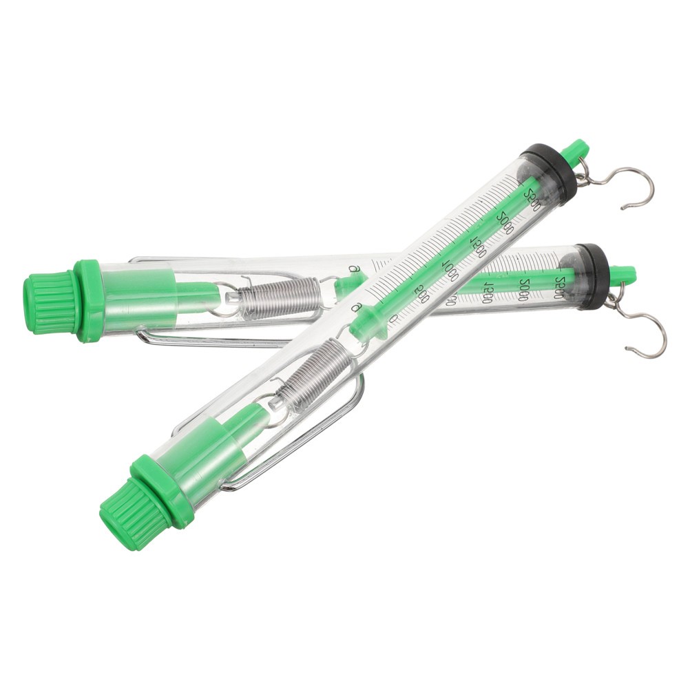 2 Pcs Mechanical Hanging Scales Spring Dynamometer Science Instruments