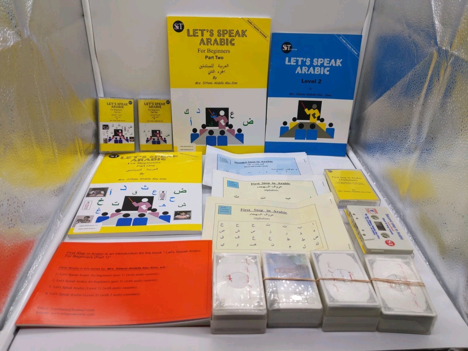Let's Speak Arabic For Beginngers Books Flashcards Cassette Tapes Alphabet