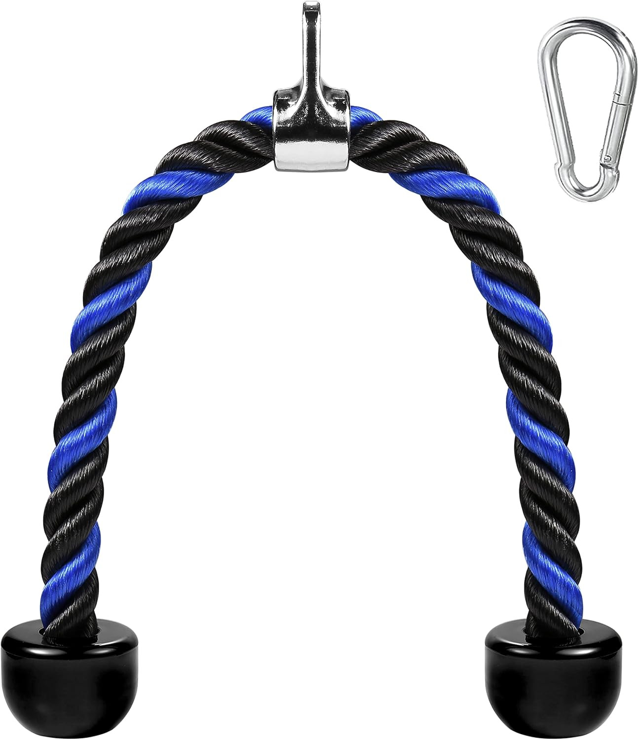 Tricep Rope Cable Attachment for Gym, 27 & 36 Inch, Non-Slip Grip | Gym Rope Att