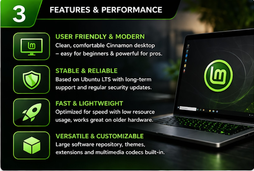Linux Mint 22.3 Bootable USB 64bit Cinnamon MATE Xfce Live Install Drive NEWEST