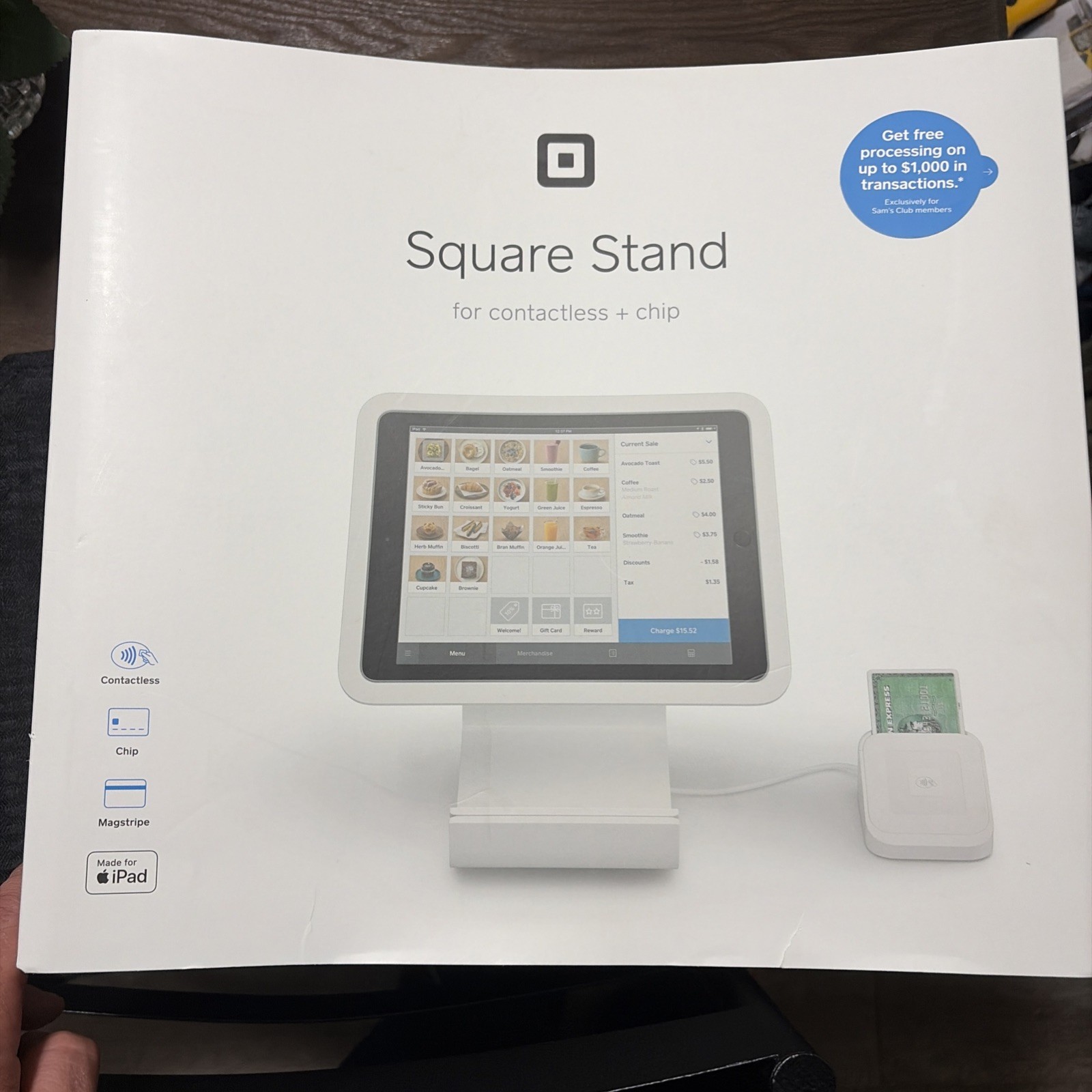 Square Stand for iPad - White (A-SKU-0453-03)