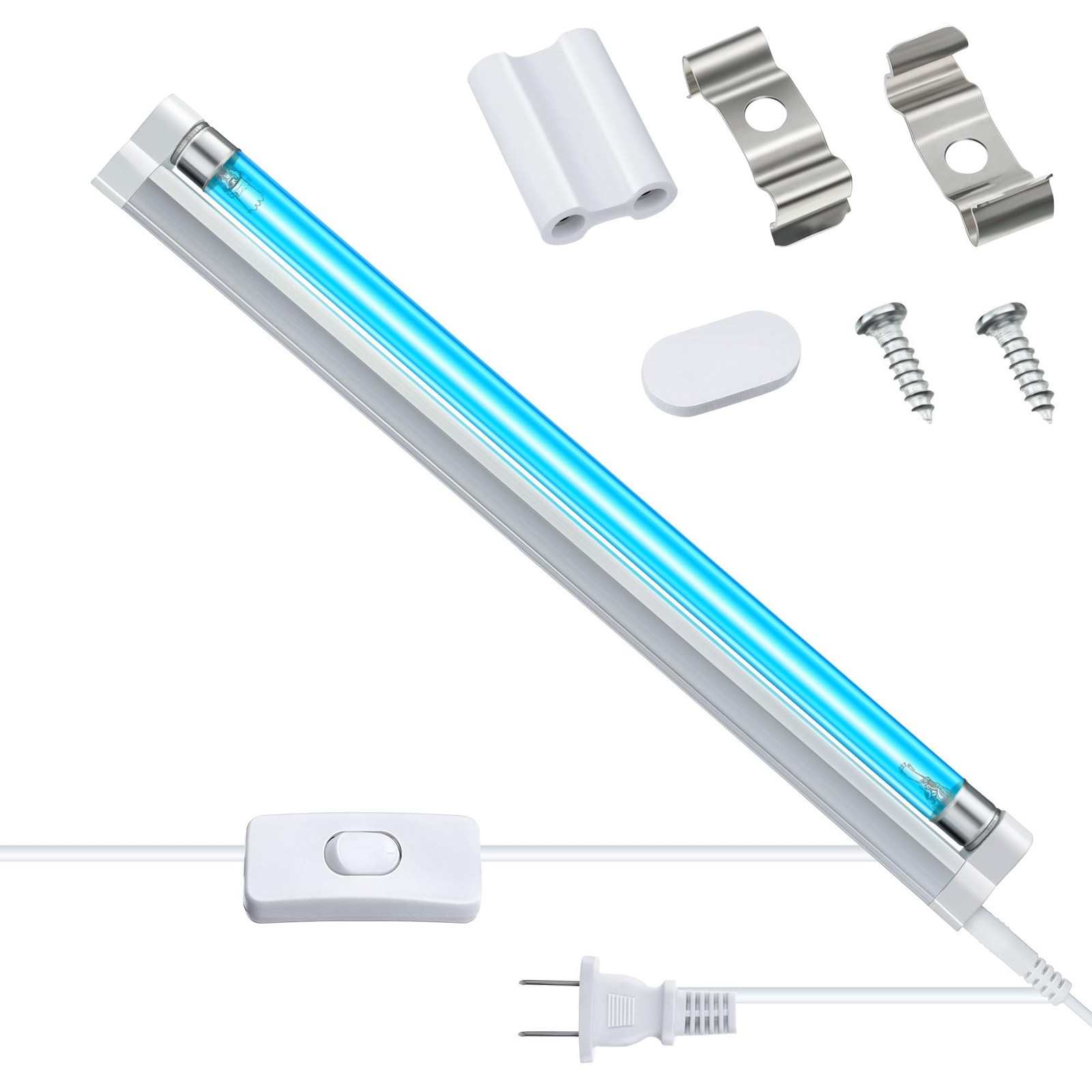 1 Pack UV Lamp Ozone Free 253.7nm UVC Germicidal 6 Watts