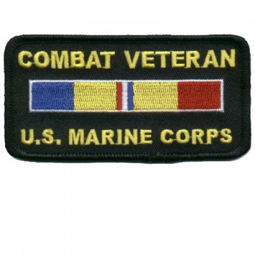 military patches COMBAT VETERN US MARINE patch NEW NICE