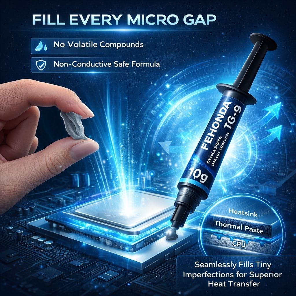 Thermal Paste 10g – 9.8 W/m·K Ultimate High Performance CPU Thermal Compound,...