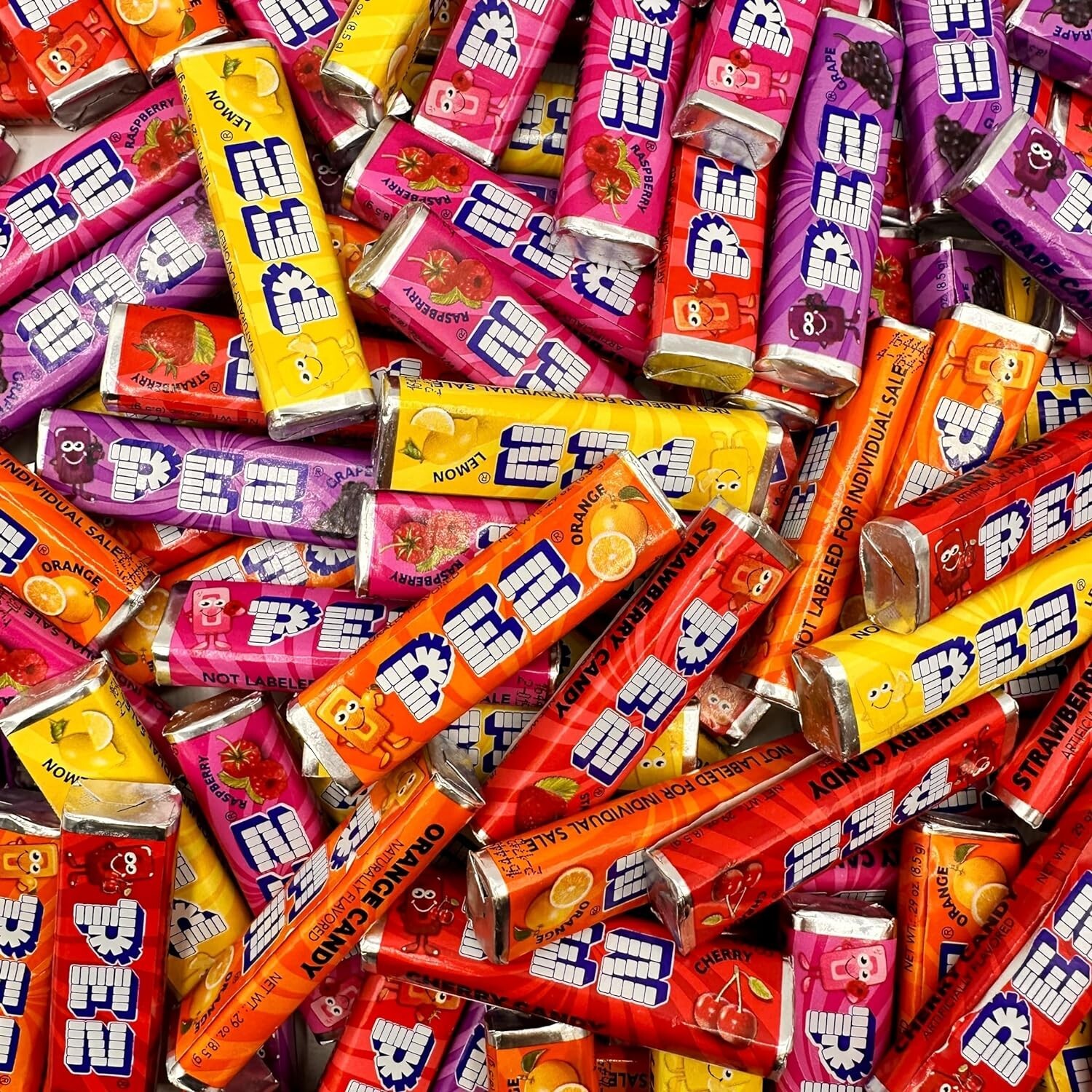 PEZ Candy Refills, 6 Assorted Fruit Flavors, Bulk & Delicious Candy (5 Pounds)