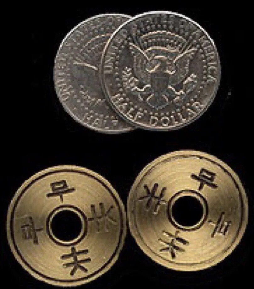 Coin Magic - Hole-y Halves Instant Coin Trick, No Slight Of Hand , Pro Quality