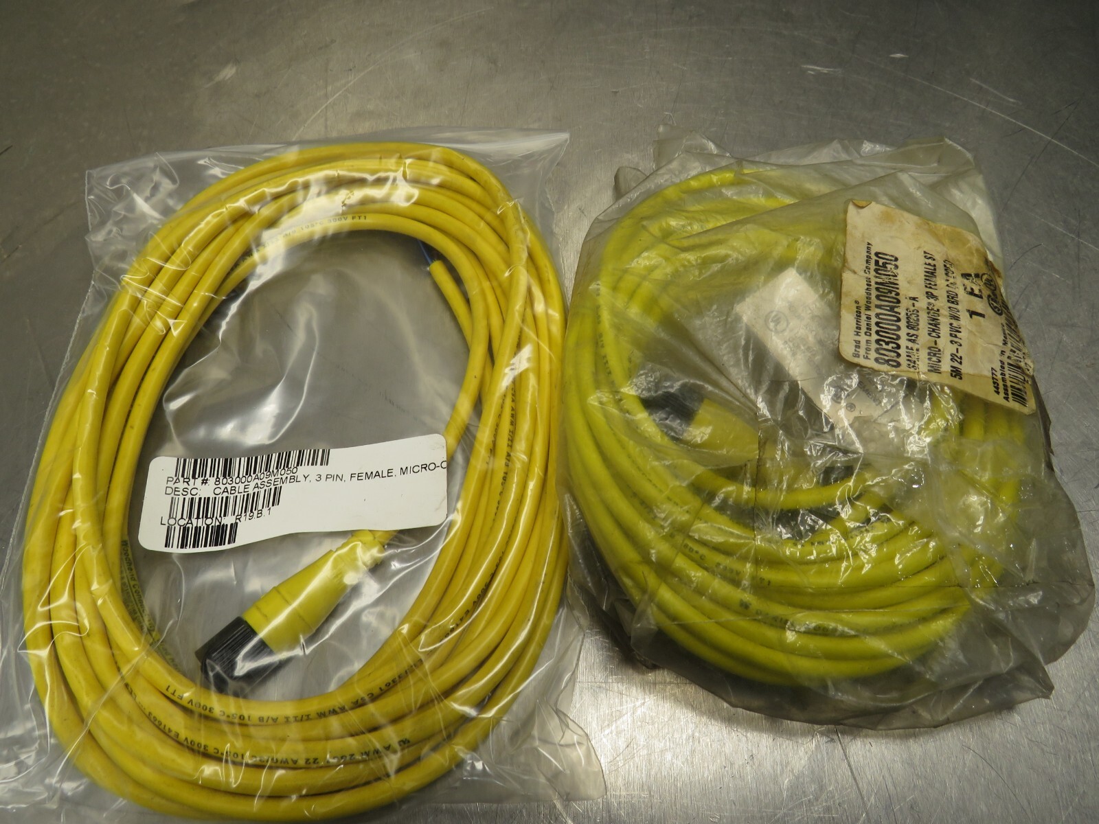 Brad Harrison 803000A09M050 Cable Lot of 2!
