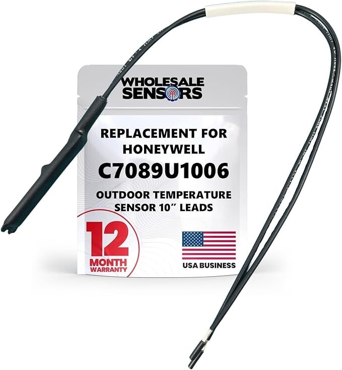 Honeywell C7089U1006 Replacement Outdoor Temperature Sensor 10"