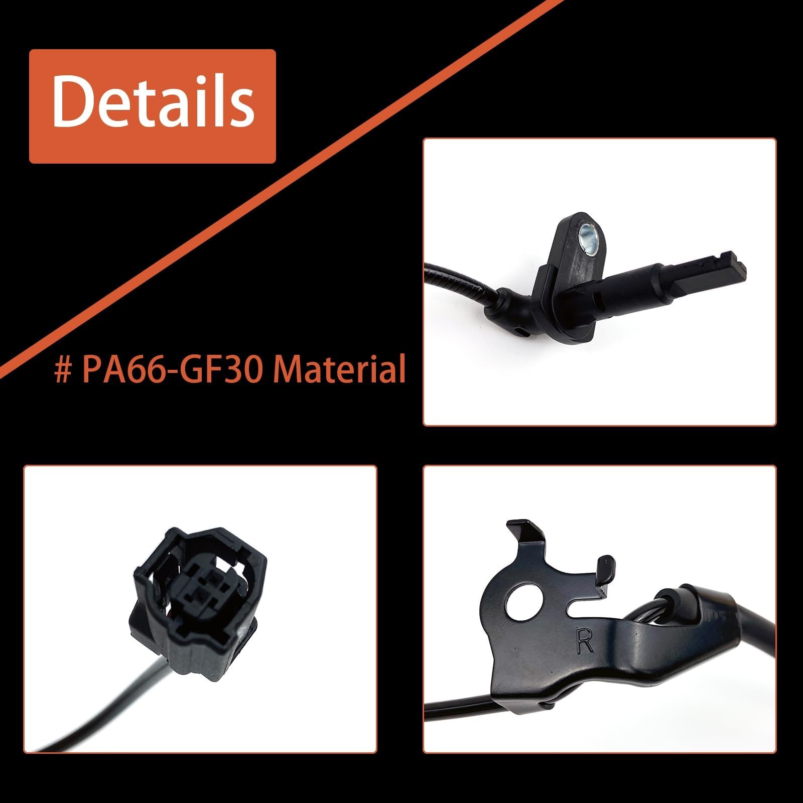 ABS Wheel Speed Sensor Front Right Passenger Side Compatible with Select Lexu...