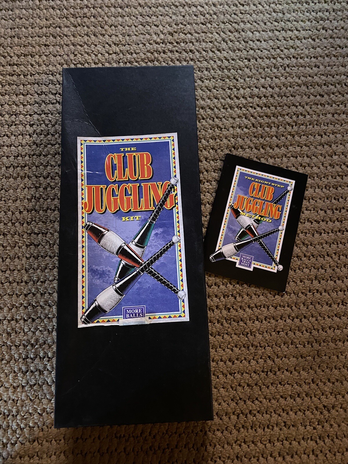 The Club Juggling Kit 3 Juggling Pins W/Manual