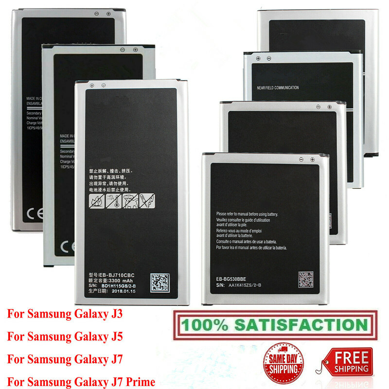 New For Samsung Galaxy J1 J3 J5 J7 Prime Li-ion Internal Battery Replacement US