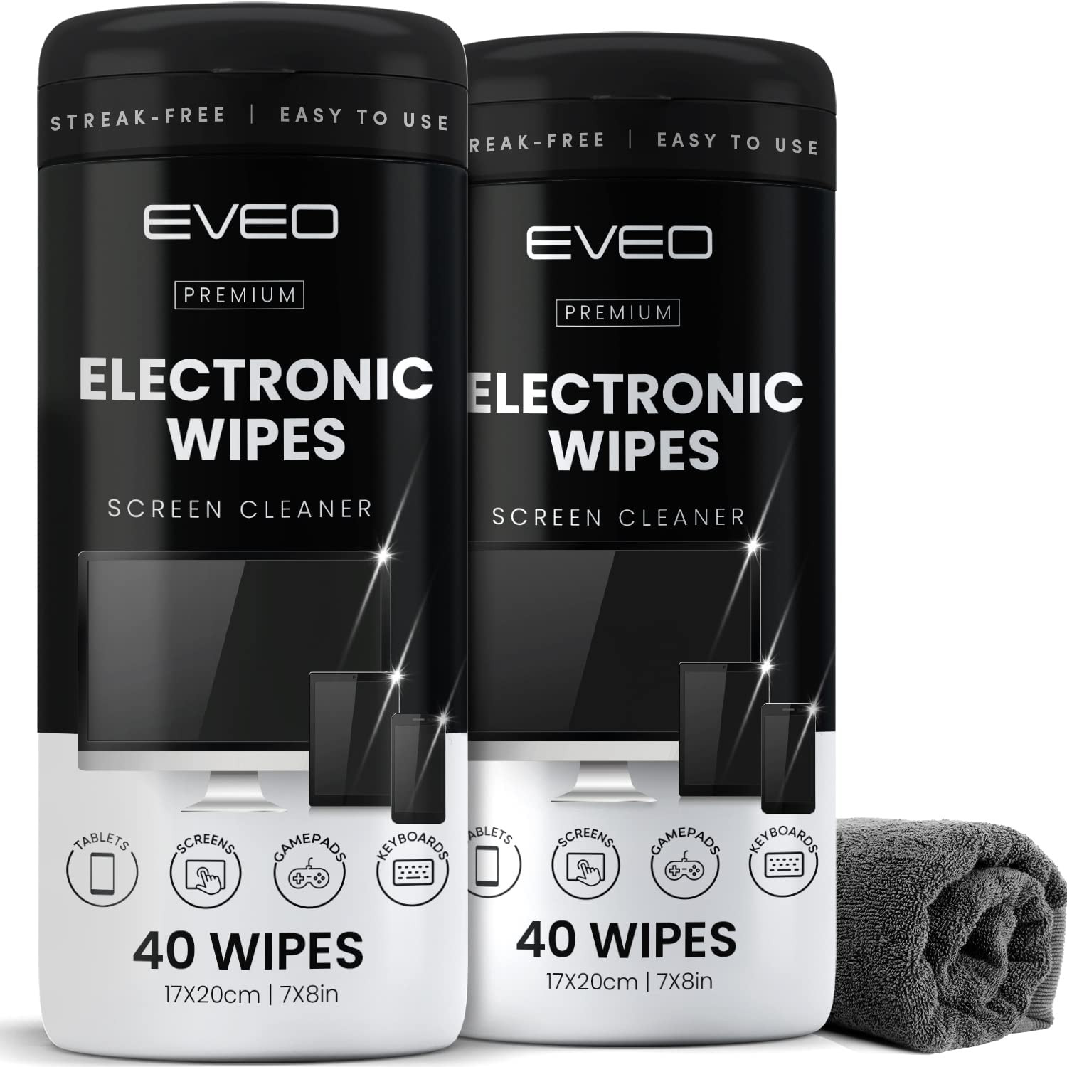 Electronic Wipes Streak-Free Screen Cleaner, TV Screen Cleaner for Smart TV, ...