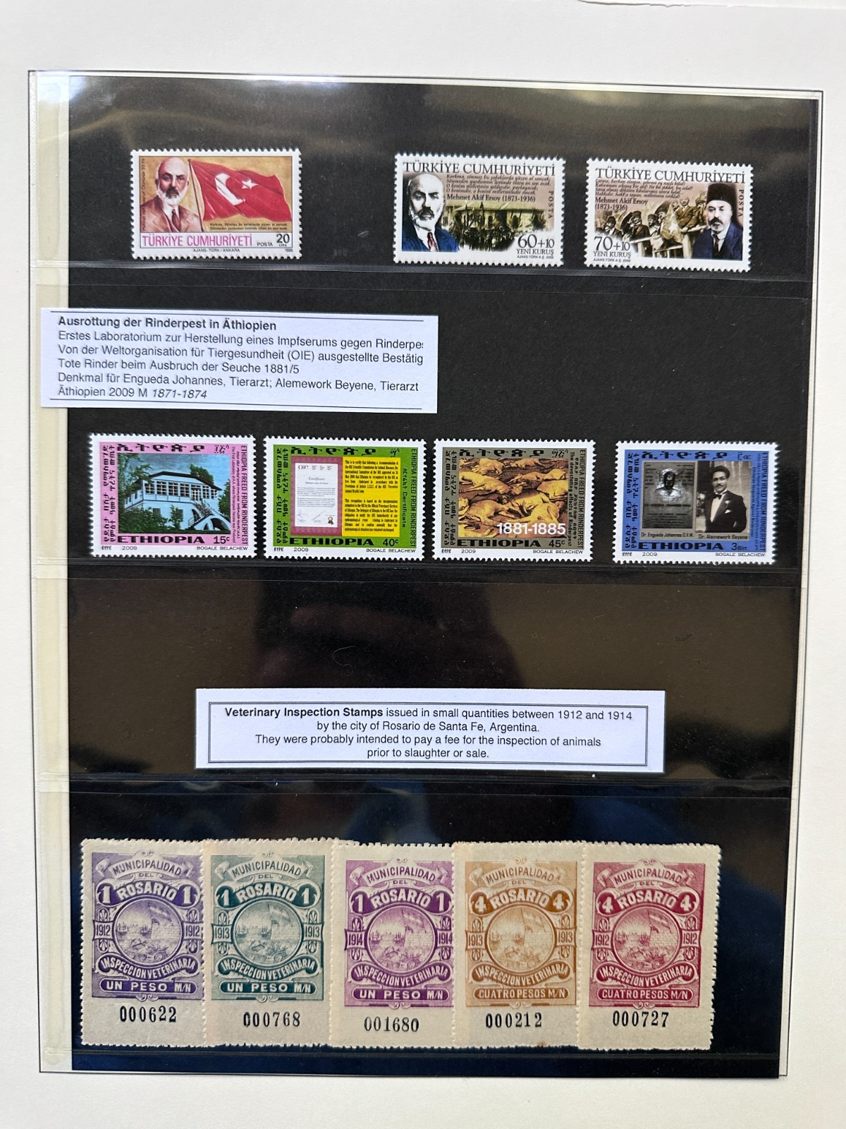 Worldwide Veterinary 70+ Stamp Collection FDC Revenues Scientists Lot #490