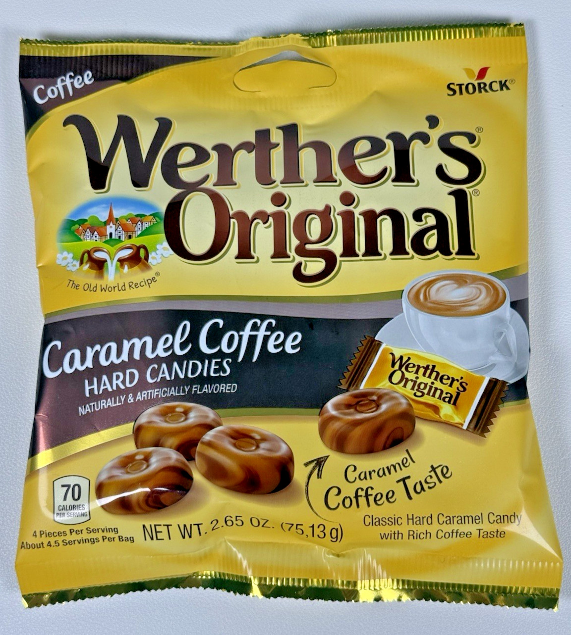 Werther’s Coffee Caramel Hard Candy Rich Creamy Coffee Flavor