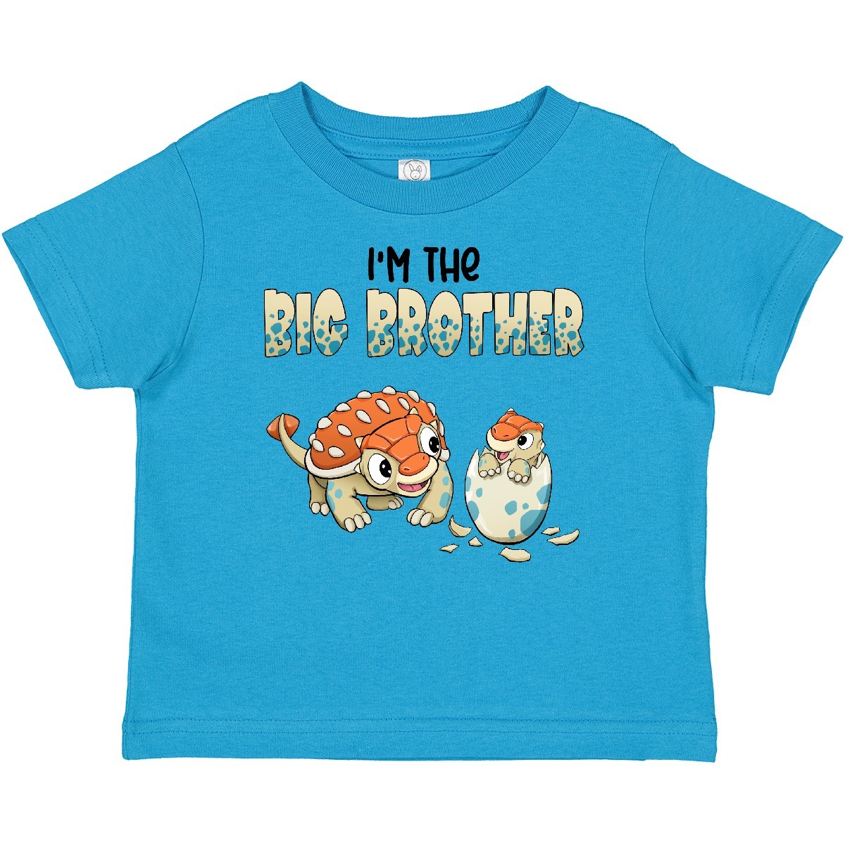 Inktastic I'm The Big Brother Ankylosaurus Bros Baby T-Shirt Dinosaurs Dinosaur