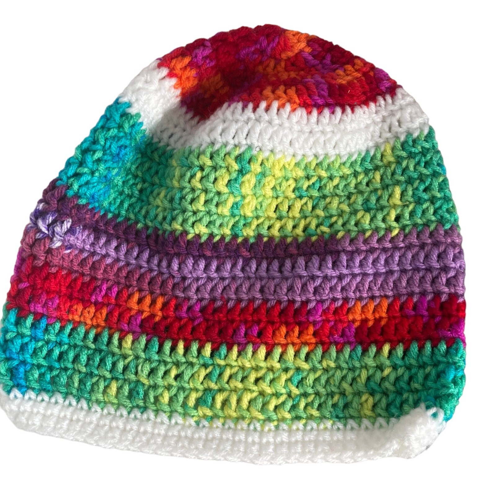 2 Hats Handmade Crochet Unisex Multicolored