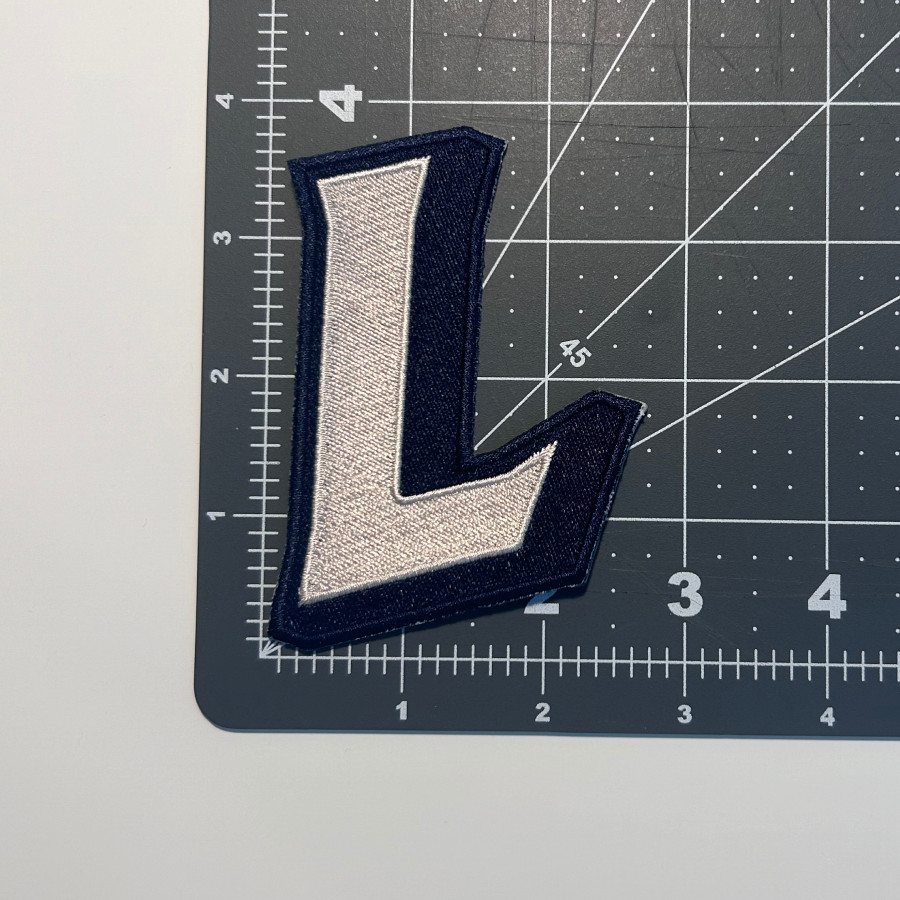 3.5" Large Letter "L" Sew On Patch *NEW*