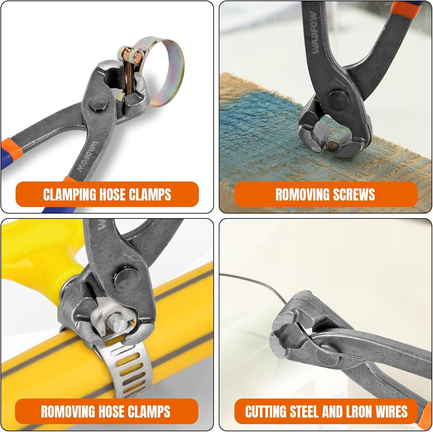 Nail Puller,Pliers,End Cutting Pliers, Carpenter Pincer Tool,Ear Clamp Nail Pull